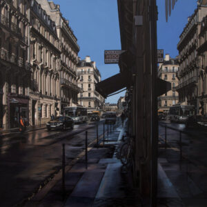 Giclée “Early Morning/Rue de Faubourg Saint-Honoré, Paris” 42x60cm (Grande)